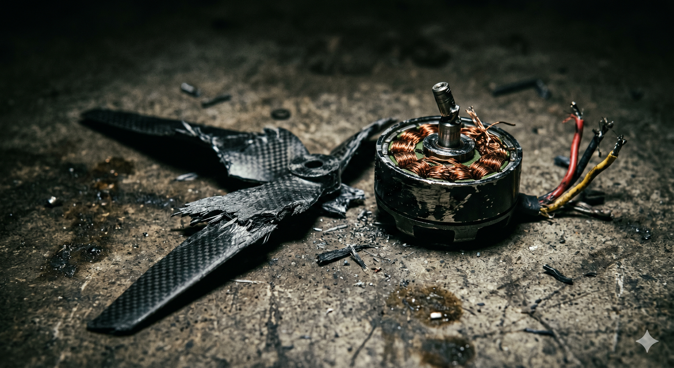 Shattered Drone Parts